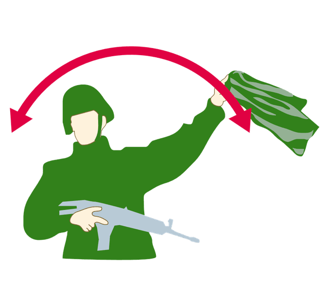 Handtecken: Flyglarm