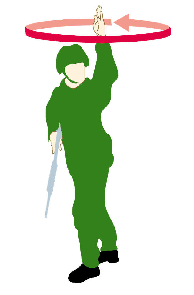 Handtecken: Färdiga till strid